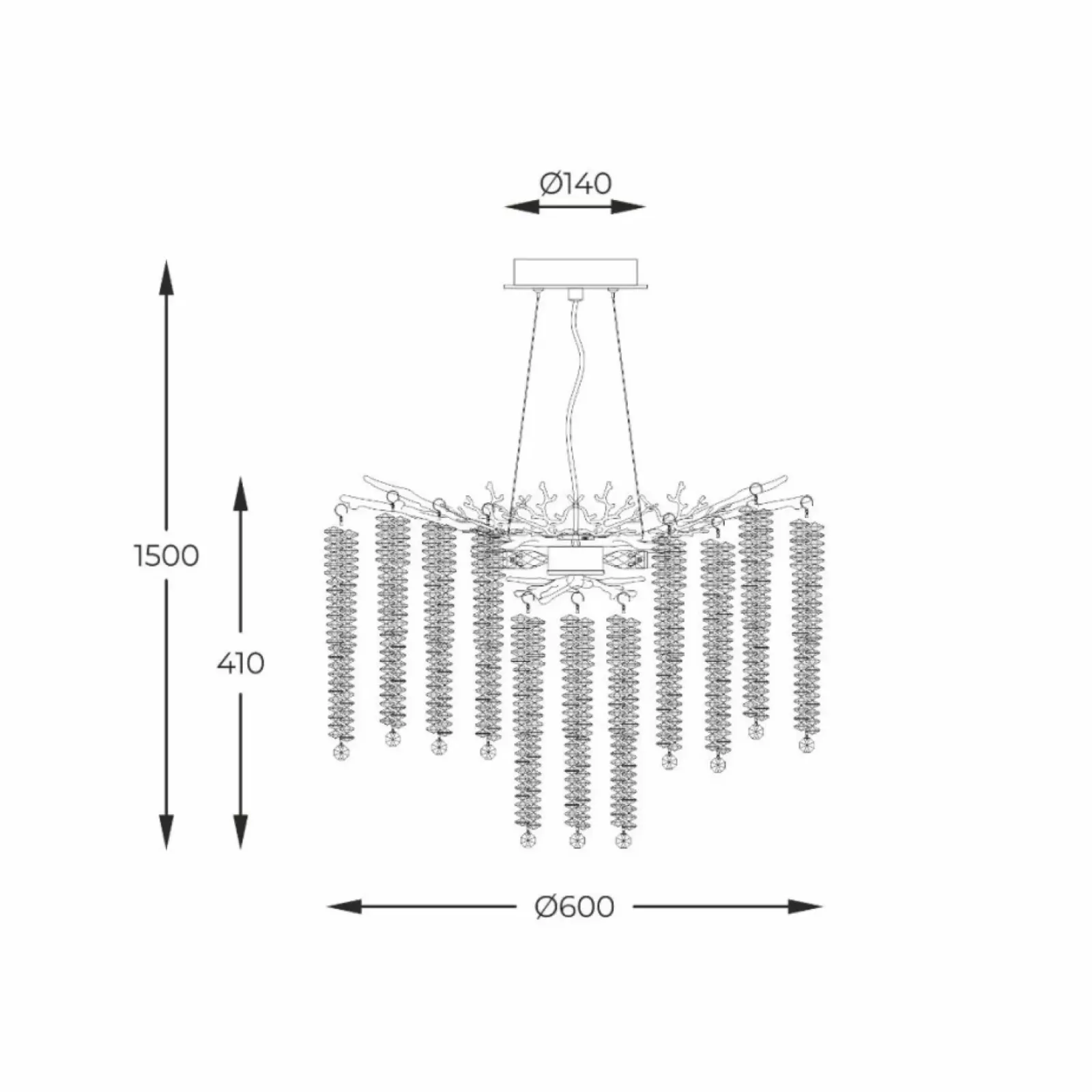Sklep Kaja Dekoracyjna, złota lampa wisząca do salonu MD3720-1-EGN DIJON | Kaja Outlet