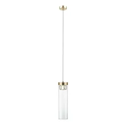 Sklep Kaja Dekoracyjna, złota tuba wisząca P0389-01D-F7AC GEM| Kaja Oświetlenie Outlet