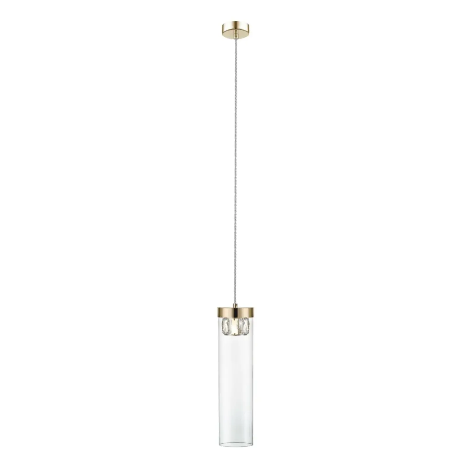 Sklep Kaja Dekoracyjna, złota tuba wisząca P0389-01D-F7AC GEM| Kaja Oświetlenie Outlet