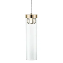 Sklep Kaja Dekoracyjna, złota tuba wisząca P0389-01D-F7AC GEM| Kaja Oświetlenie Outlet