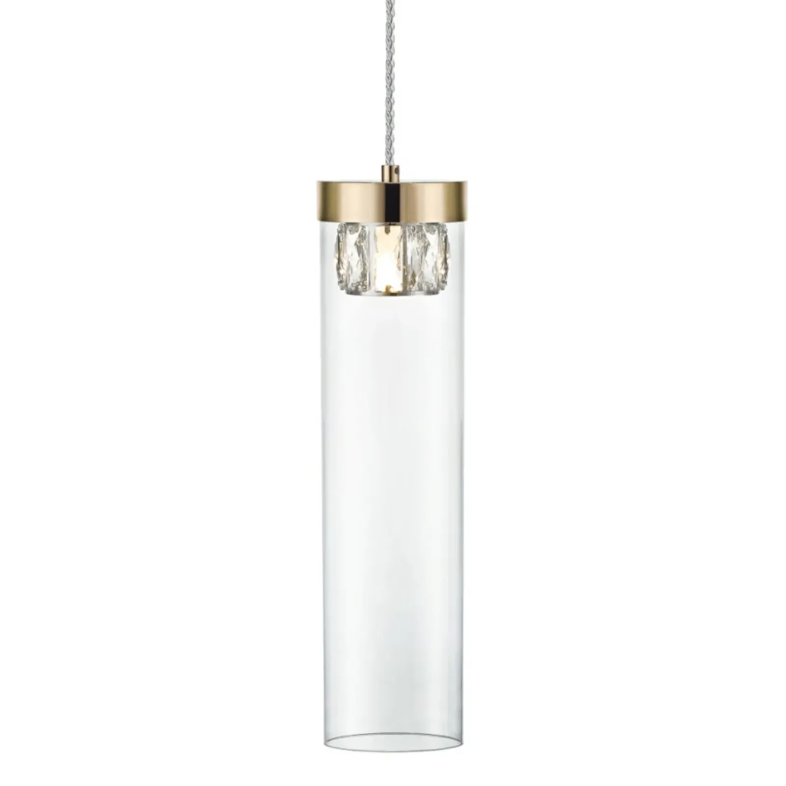 Sklep Kaja Dekoracyjna, złota tuba wisząca P0389-01D-F7AC GEM| Kaja Oświetlenie Outlet