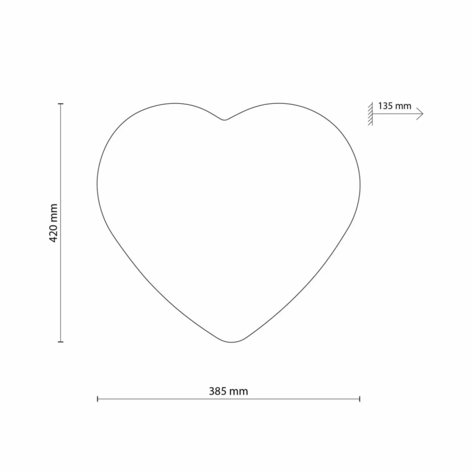 Sklep Kaja Dekoracyjny plafon dziecięcy w kształcie serca TK 5923 HEART | Kaja Shop