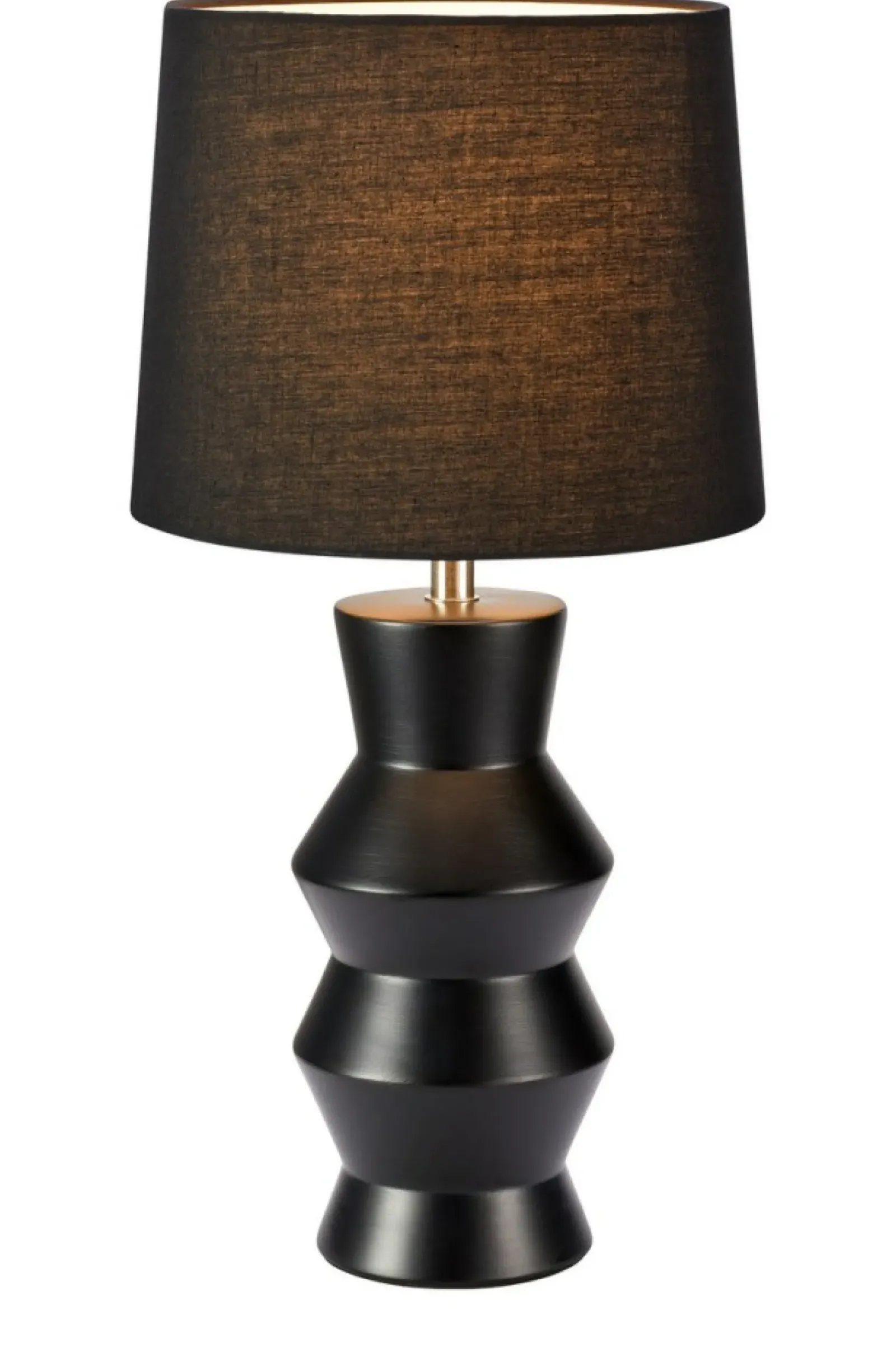 Sklep Kaja Designerka, czarna lampka stołowa do salonu 108447 z serii SIENNA* Nowoczesne Lampki Stołowe