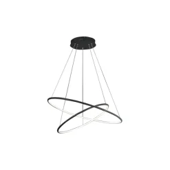 Sklep Kaja Designerka lampa czarne obręcze LED ML508 ORION BLACK | Kaja Discount