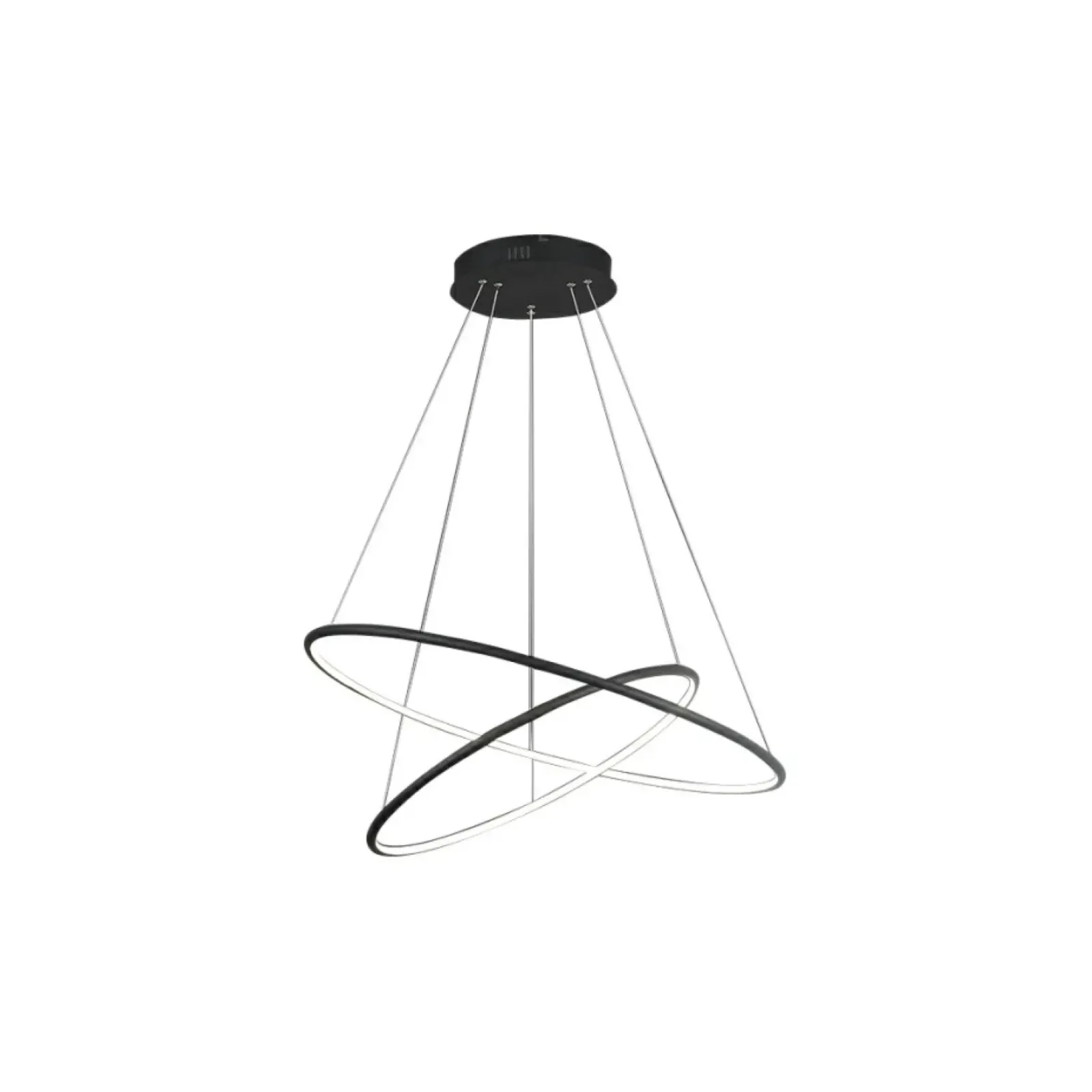 Sklep Kaja Designerka lampa czarne obręcze LED ML508 ORION BLACK | Kaja Discount