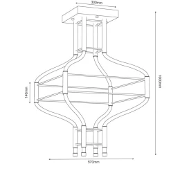 Sklep Kaja Designerka lampa wisząca LED na schody 3000K ANT 9055 ALHA S | Kaja* Lampy Led