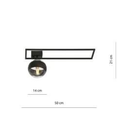 Sklep Kaja Designerka, pojedyncza lampa sufitowa z kulą 1132/1B IMAGO | Kaja Fashion