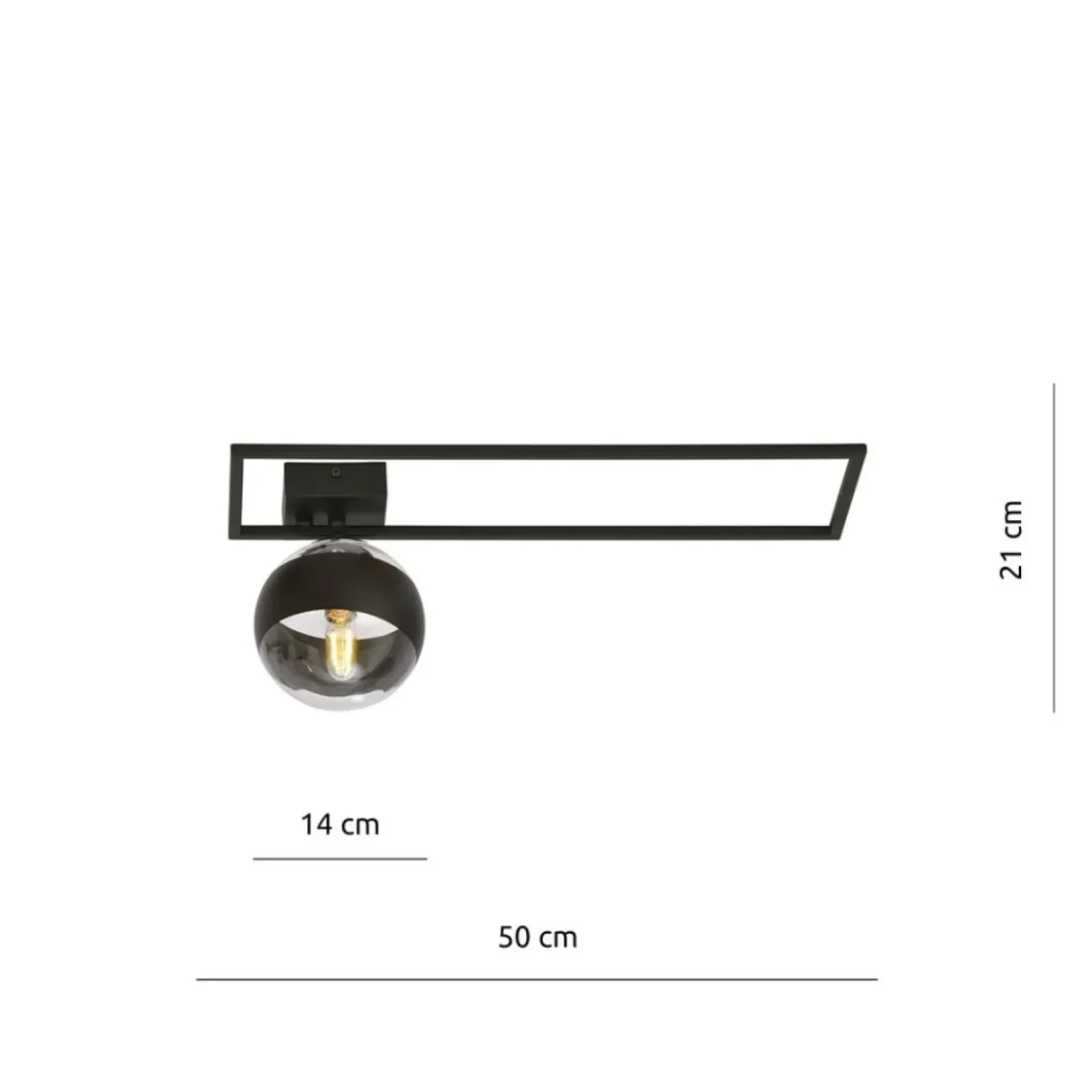 Sklep Kaja Designerka, pojedyncza lampa sufitowa z kulą 1132/1B IMAGO | Kaja Fashion