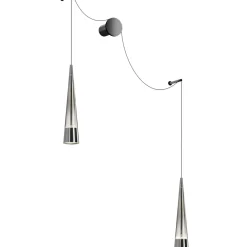 Sklep Kaja Designerki kinkiet z wiszącymi ramionami P090WL-L24CH3K serii SINTESI* Lampy Led