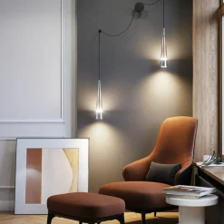 Sklep Kaja Designerki kinkiet z wiszącymi ramionami P090WL-L24CH3K serii SINTESI* Lampy Led