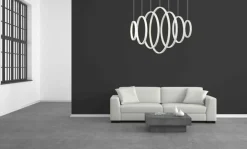 Sklep Kaja Designerska, biała, ledowa lampa wisząca ML335 VERTIGO | Kaja biały Shop