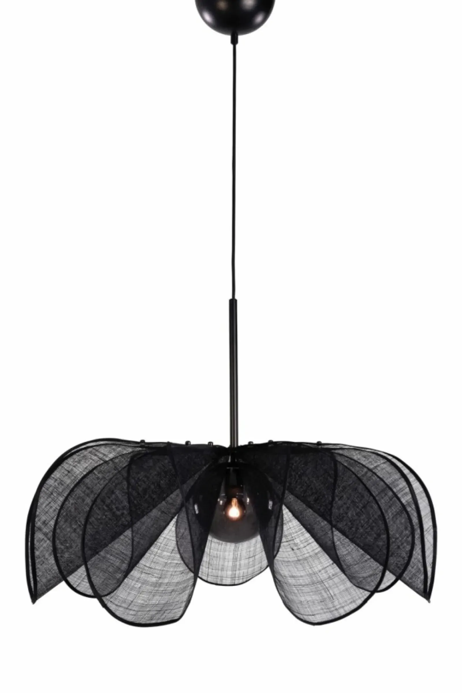Sklep Kaja Designerska, czarna lampa wisząca - kwiat 108662 STYRKA | Kaja Discount