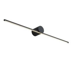 Sklep Kaja Designerska czarna lampa nad lustro LP-777/1W L BK z serii MODERN SLIM* Lampy Led