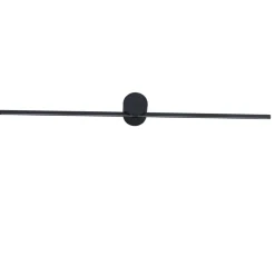 Sklep Kaja Designerska czarna lampa nad lustro LP-777/1W L BK z serii MODERN SLIM* Lampy Led