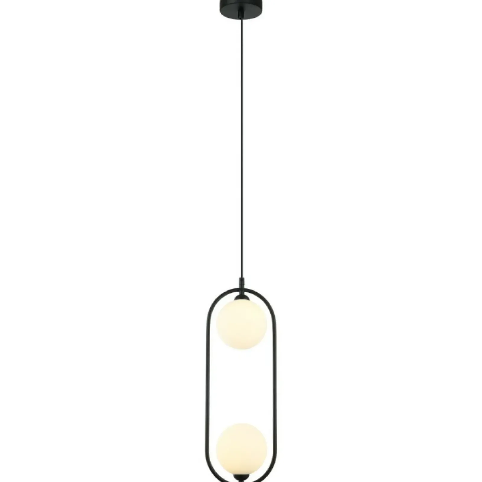 Sklep Kaja Designerska, czarna lampa wisząca do kuchni PND-3965-2-BK - LUPUS New