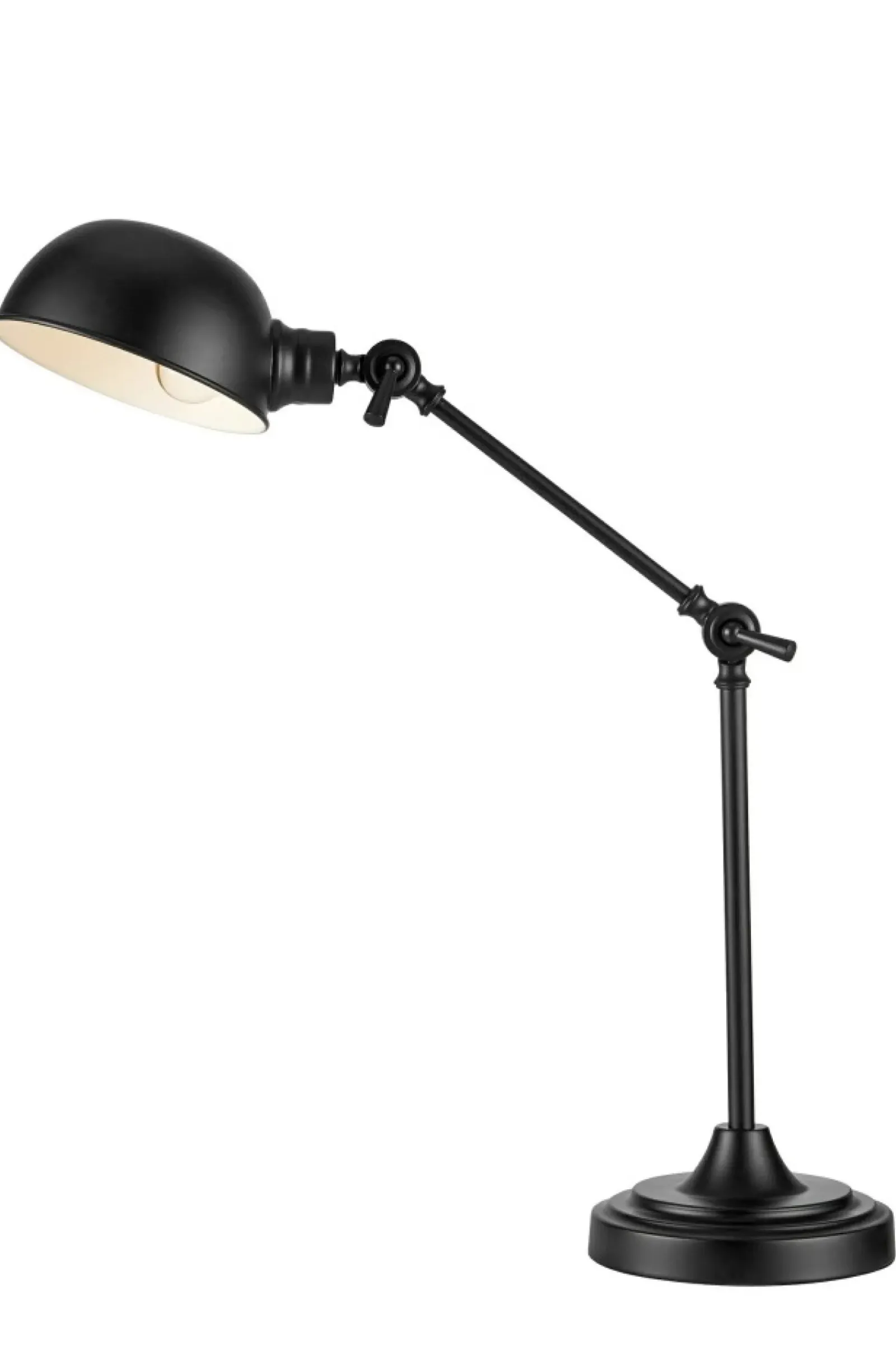 Sklep Kaja Designerska, czarna lampka do stylowego biura 108584 z serii PORTLAND* Lampki Biurkowe