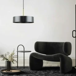 Sklep Kaja Designerska, czarno-złota lampa wisząca do salonu A8133 z serii LEO Discount