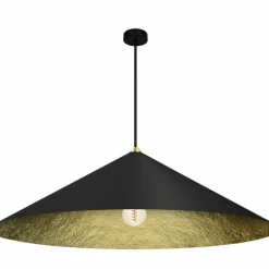 Sklep Kaja Designerska, czarno-złota lampa wisząca ⌀90cm MLP0647 FUJI | Kaja Cheap