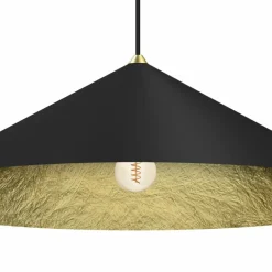 Sklep Kaja Designerska, czarno-złota lampa wisząca ⌀90cm MLP0647 FUJI | Kaja Cheap