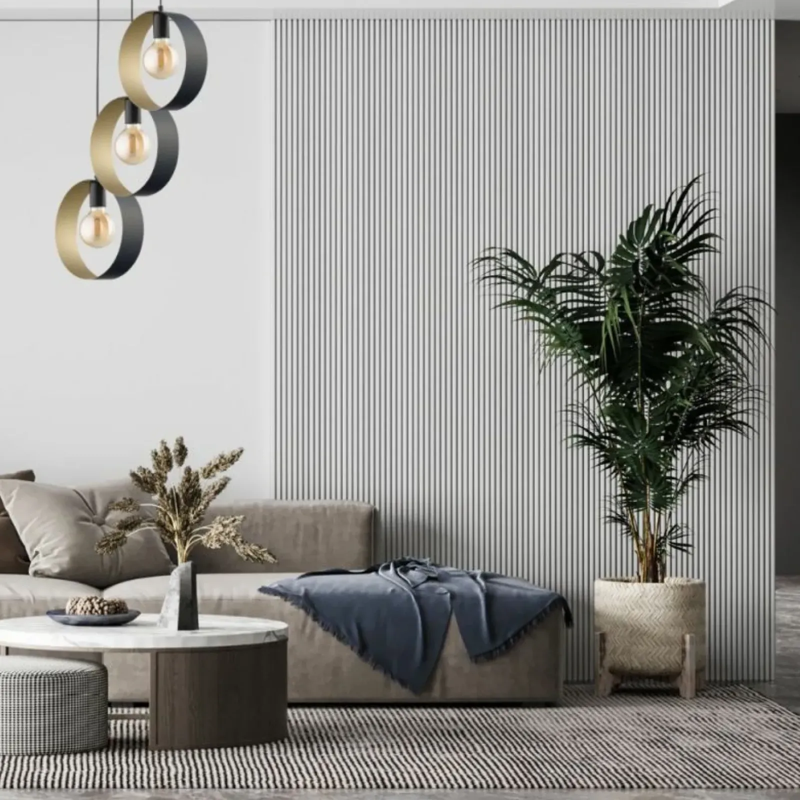 Sklep Kaja Designerska, czarno-złota lampa z obręczami SIG 32285 z serii HAPPY Store