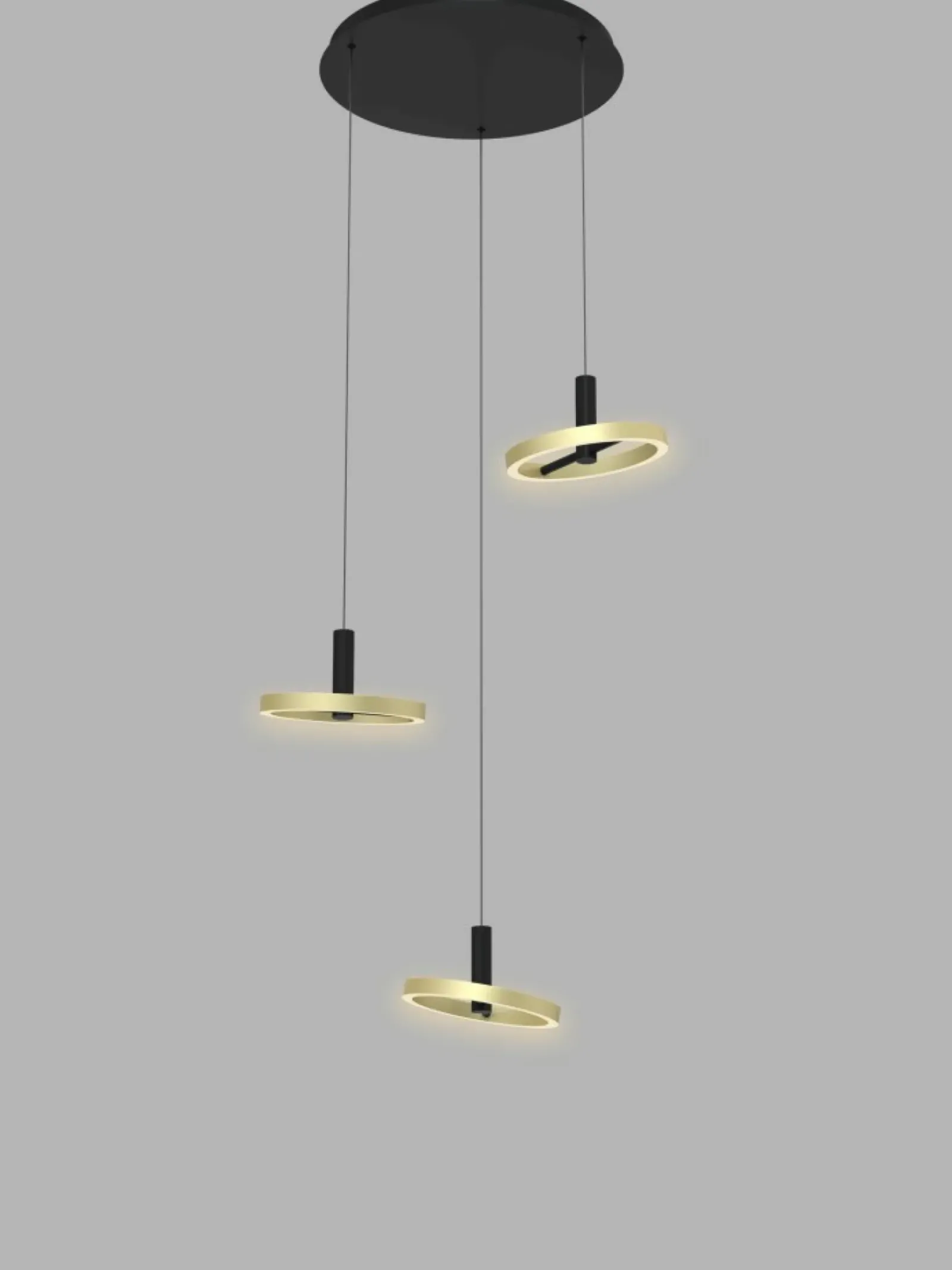 Sklep Kaja Designerska, czarno-złota lampa wisząca LED WF 5016-304 BREST | Kaja Cheap
