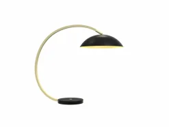 Sklep Kaja Designerska, czarno-złota lampka do biura WF 8001-104 ROSSKOFF | Kaja* Nowoczesne Lampki Stołowe|Lampy Led