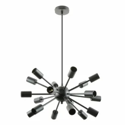 Sklep Kaja Designerska, duża lampa wisząca bez kloszy A8181-18-MBK MANDI | Kaja Fashion
