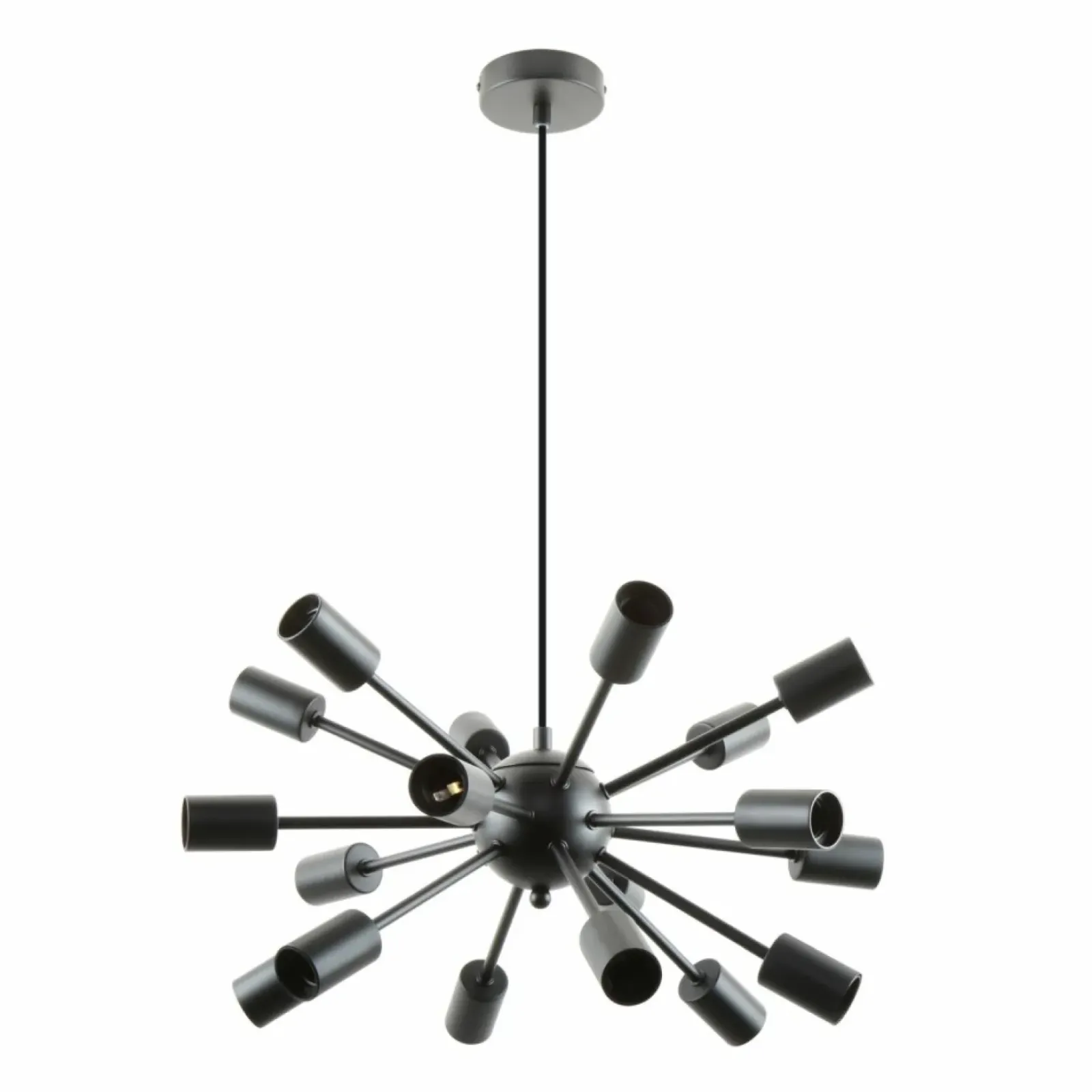Sklep Kaja Designerska, duża lampa wisząca bez kloszy A8181-18-MBK MANDI | Kaja Fashion