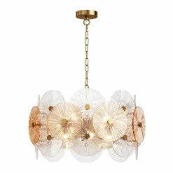 Sklep Kaja Designerska, elegancka lampa wisząca do salonu MOD007PL-08G ASTER Flash Sale