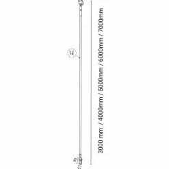 Sklep Kaja Designerska lampa LED linka 600cm 3000K ANT 6033 SURIKA | Kaja Shop