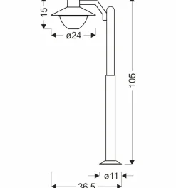 Sklep Kaja Designerska lampa ogrodowa stojąca 51-32423 COSMOS | Kaja Oświetlenie* Lampy Ogrodowe Stojące