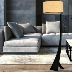 Sklep Kaja Designerska lampa podłogowa z abażurem 1157/LP1 ESTRELLA | Kaja* Lampy Podłogowe Z Abażurem|Tradycyjne Lampy Podłogowe