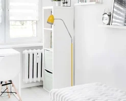 Sklep Kaja Designerska lampa podłogowa K-MT-201 ŻÓŁTY KAJTEK I | Kaja Oświetlenie* Lampy Podłogowe