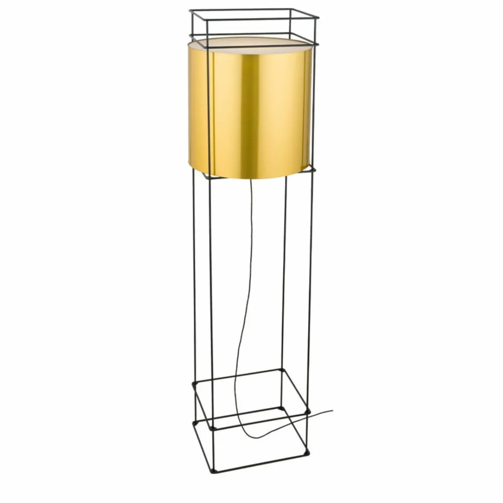 Sklep Kaja Designerska lampa stojąca - mosiądz 190cm ANT 9533 PAA | Kaja* Lampy Podłogowe Z Abażurem
