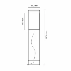 Sklep Kaja Designerska lampa stojąca - mosiądz 190cm ANT 9533 PAA | Kaja* Lampy Podłogowe Z Abażurem