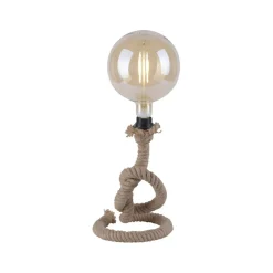 Sklep Kaja Designerska lampa stołowa, zawinięty sznur 15480-18 z serii ROPE* Nowoczesne Lampki Stołowe