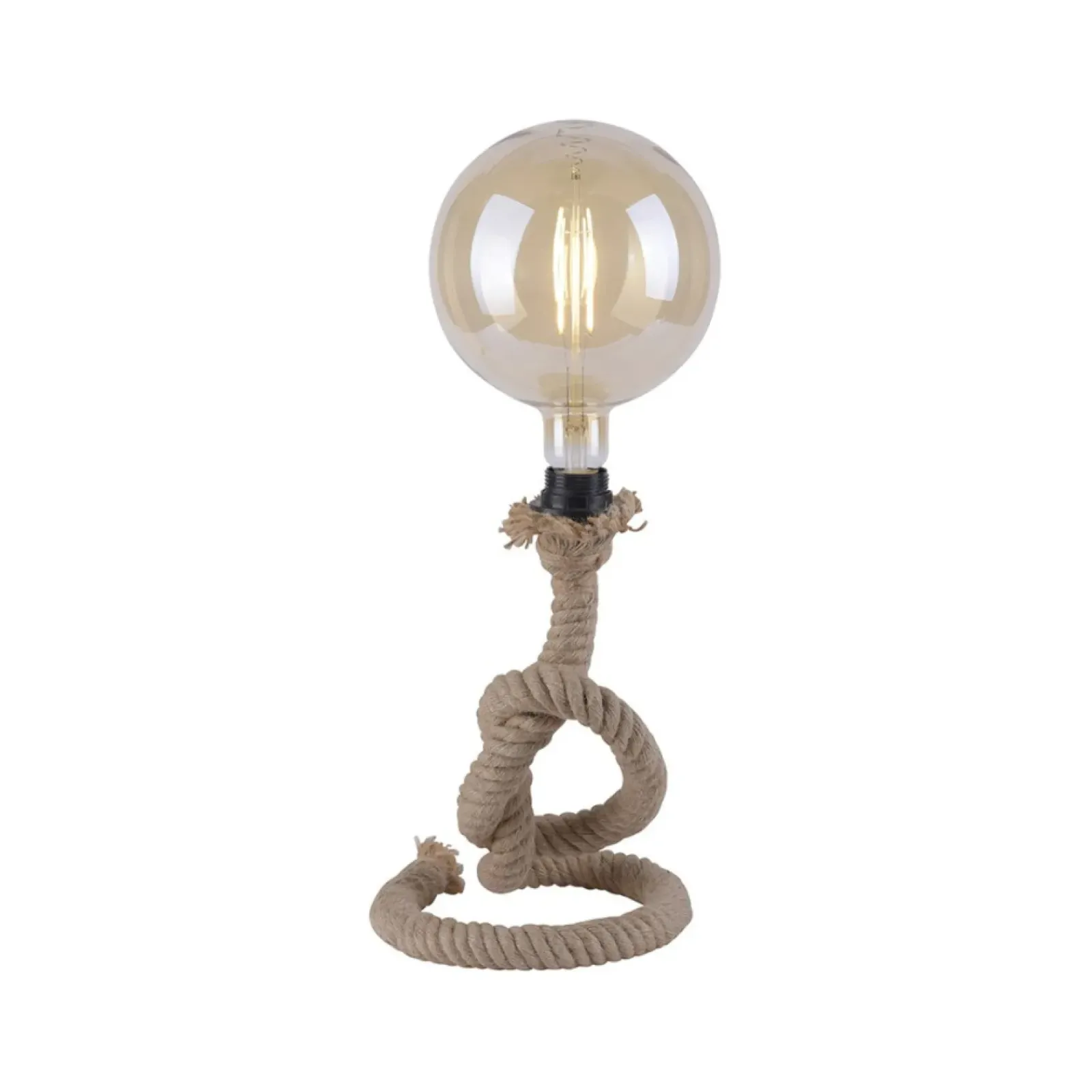 Sklep Kaja Designerska lampa stołowa, zawinięty sznur 15480-18 z serii ROPE* Nowoczesne Lampki Stołowe