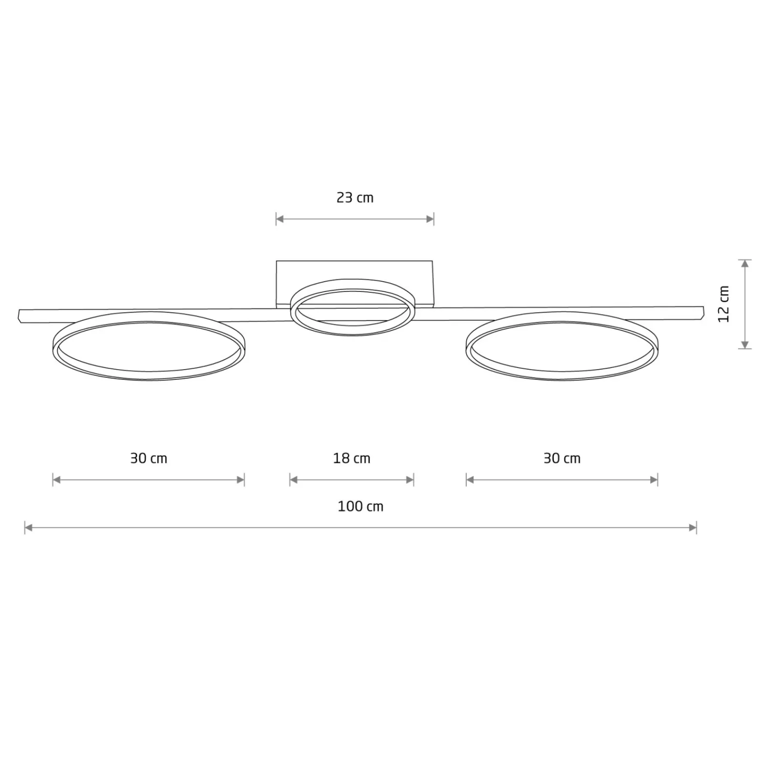 Sklep Kaja Designerska lampa sufitowa LED 100cm 4000K 10866 CIRCOLO LED | Kaja* Plafony Nowoczesne|Lampy Led