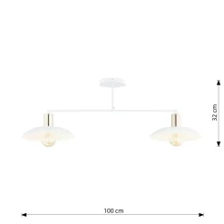 Sklep Kaja Designerska lampa sufitowa do stylowej kuchni 1321/2 SPIRIT | Kaja biały Sale