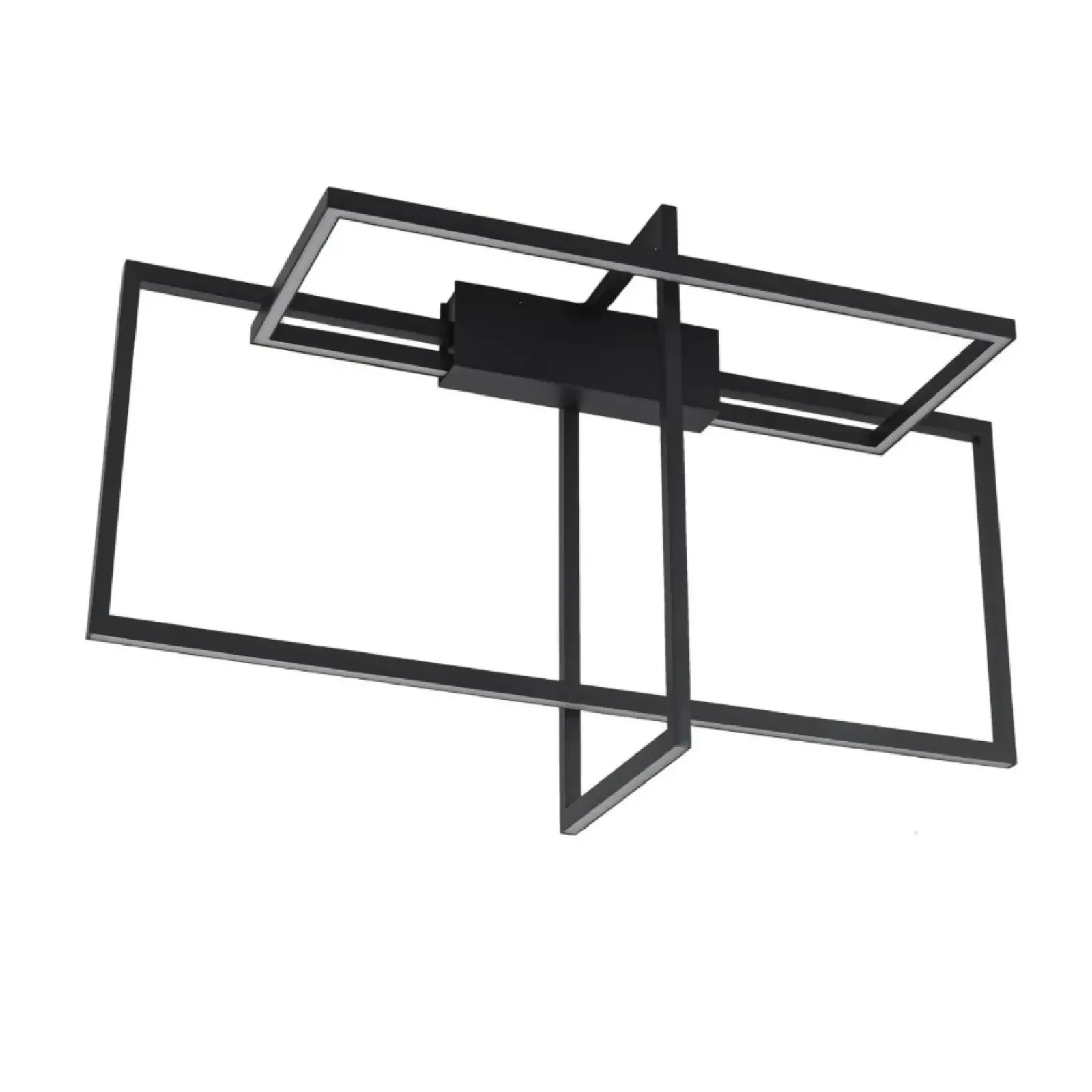 Sklep Kaja Designerska lampa sufitowa LED 4000K LP-980/3D4 BK z serii FRAME 3D Fashion