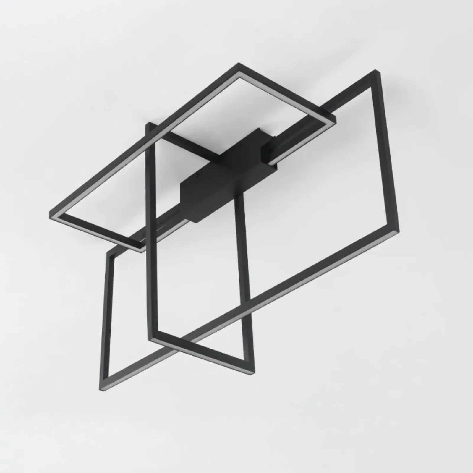 Sklep Kaja Designerska lampa sufitowa LED 4000K LP-980/3D4 BK z serii FRAME 3D Fashion