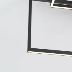 Sklep Kaja Designerska lampa sufitowa LED 4000K LP-980/3D4 BK z serii FRAME 3D Fashion