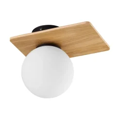 Sklep Kaja Designerska lampa sufitowa z drewnem, do holu TK 4540 z serii BIANCA Clearance
