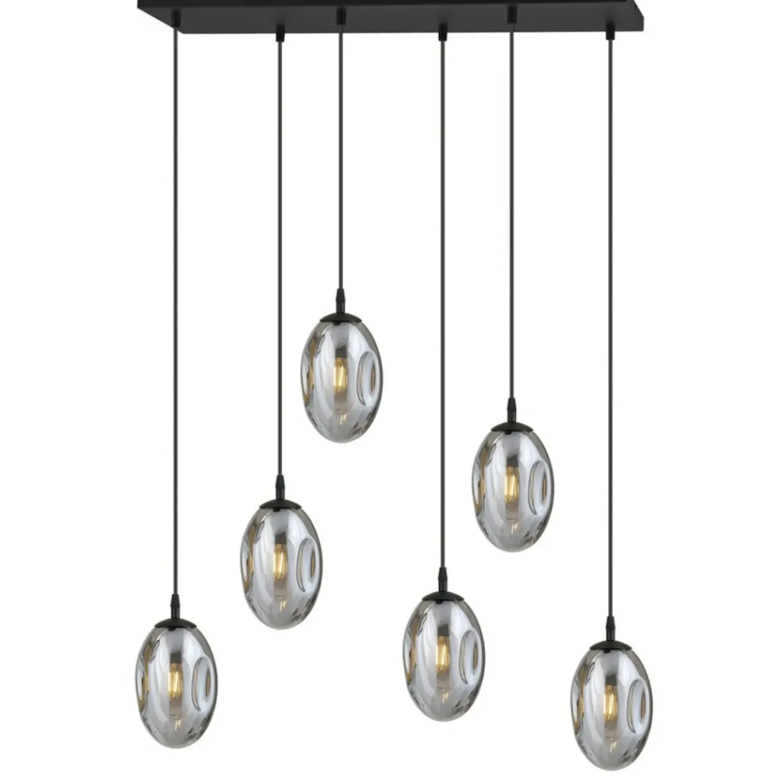 Sklep Kaja Designerska lampa wisząca z grafitowymi kloszami 1266/6 z serii ASTRAL Cheap