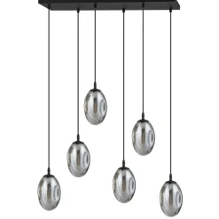 Sklep Kaja Designerska lampa wisząca z grafitowymi kloszami 1266/6 z serii ASTRAL Cheap