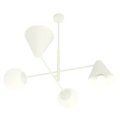 Sklep Kaja Designerska lampa wisząca do kuchni 1348/4 HERMES 4 WHITE | Kaja biały Shop