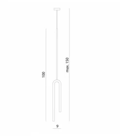 Sklep Kaja Designerska lampa wisząca ze światłem LED 66319 FORK | Kaja Shop