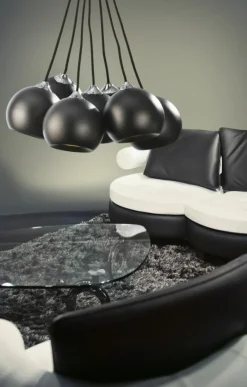 Sklep Kaja Designerska lampa wisząca czarne kule AZ0635 GULIA BLACK | Kaja czarny Store