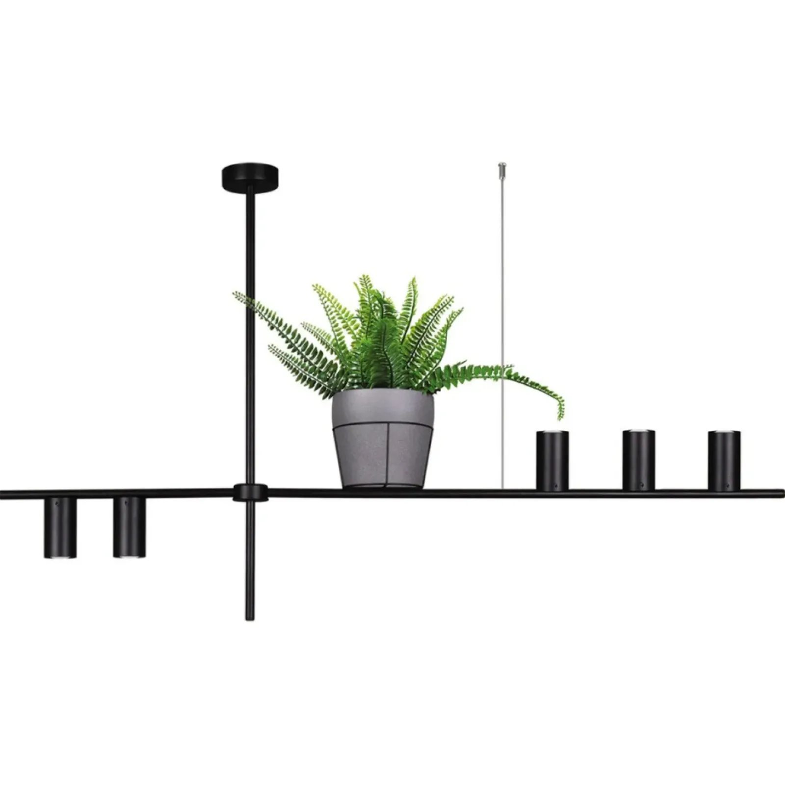 Sklep Kaja Designerska lampa wisząca z kwietnikiem K-4756 ROCCO | Kaja czarny Online