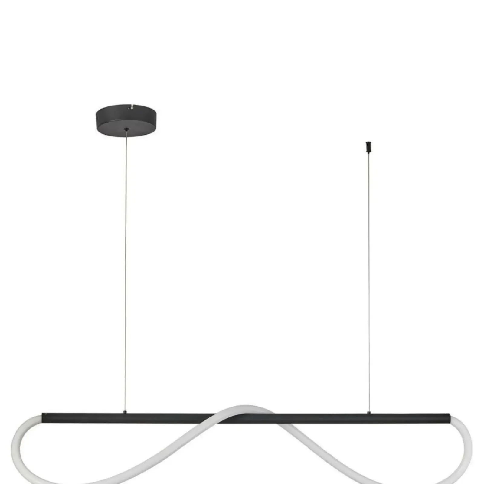 Sklep Kaja Designerska lampa wisząca nad stół LP-2345/1P S BK MELECA | Kaja Clearance